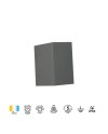 DAVOS XL* APLIQUE EXTERIOR LED* 2*10W 3000K GRIS OSCURO